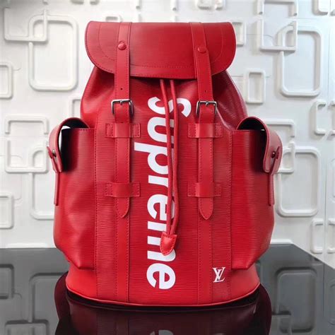 fake louis vuitton supreme christopher backpack|louis vuitton christopher backpack dimension.